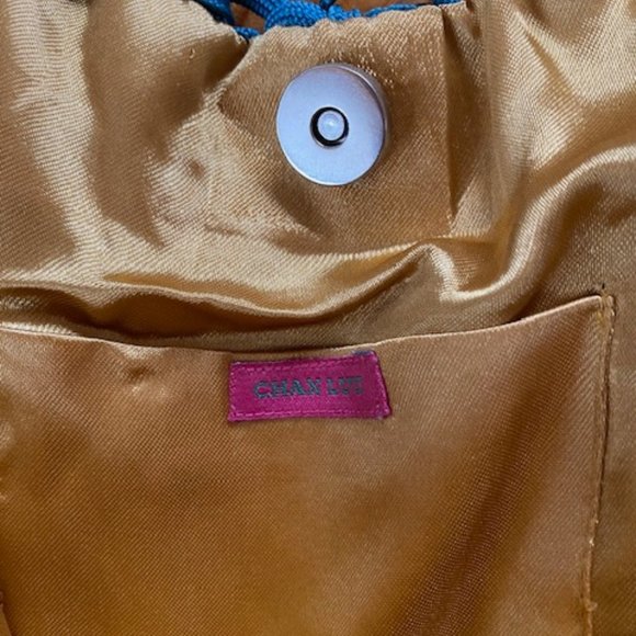 Chan Luu Rare Beautiful Blue Vintage Chan Luu for Anthropologie Macrame Handbag - Picture 3 of 4